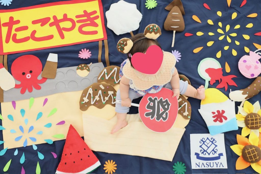 7月のベビーアート🐬🌻